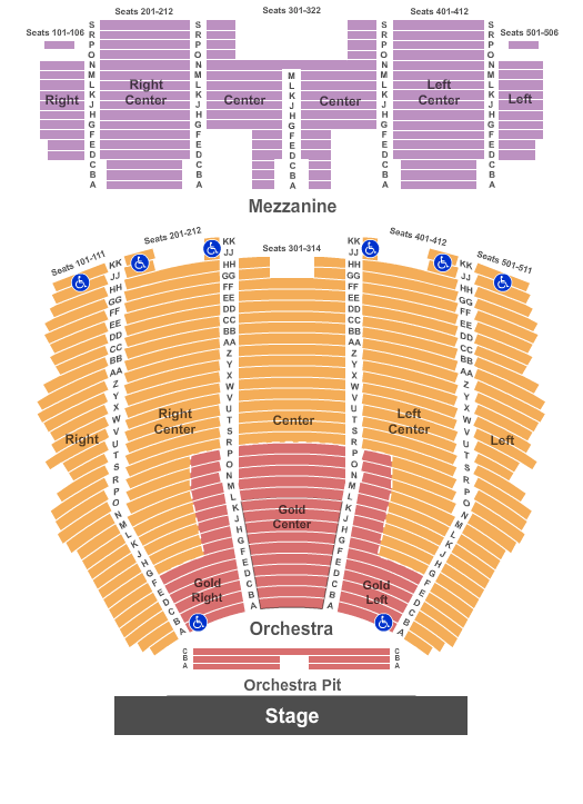 Centennial Hall Some Like It Hot Seating Chart